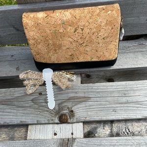 Black Purse with Cork Screw like front